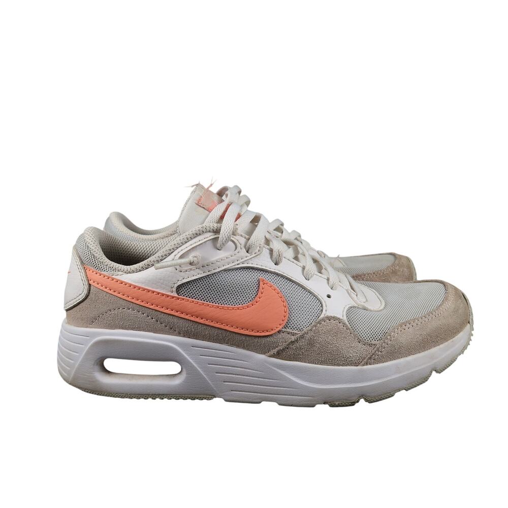 Nike Shoes Girls 4Y Sneakers Air Max Trainers Active Casual Sport Gray Orange